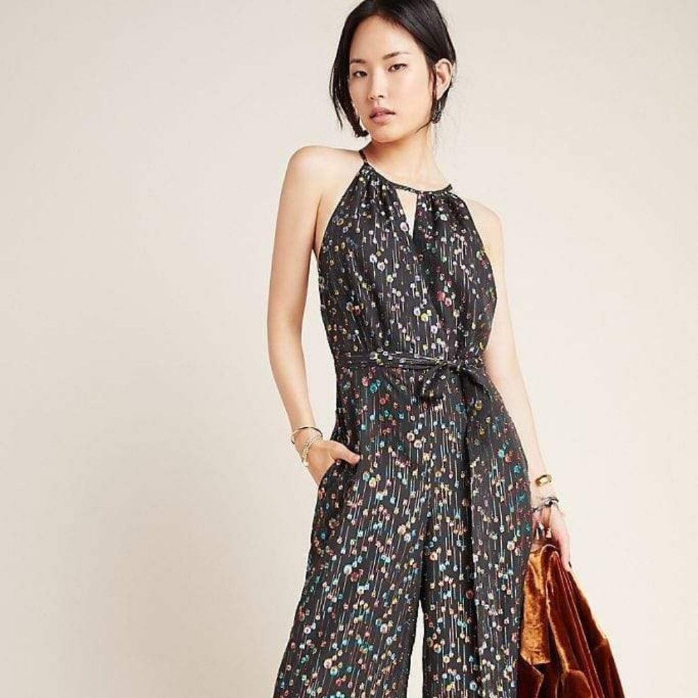 Anthropologie Eva Franco Edita Halter Jumpsuit